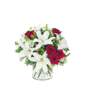 Winter White Lily arrangement