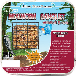 MEALWORM FRUIT & NUTTY BANQUET SUET CAKE