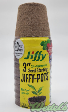 10PK 3" RND JIFFY POT