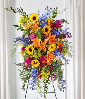 Vibrant Sympathies Standing Spray Vibrant Sympathies Standing Spray
