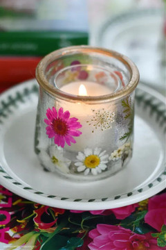 Garden Tea Party Craft - Pressed Flower Jar