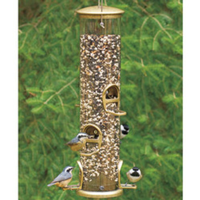 Aspects Extra Large Antique Brass Quick Clean Bird Feeder