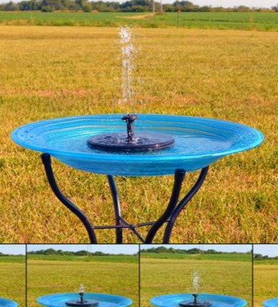 FLOATING SOLAR BIRDBATH BUBBLE