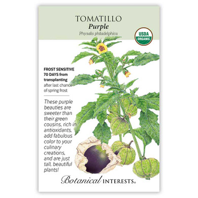Tomatillo Seeds, Purple, Organic
