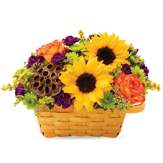Falling for Sunflowers Basket Falling for Sunflowers Basket