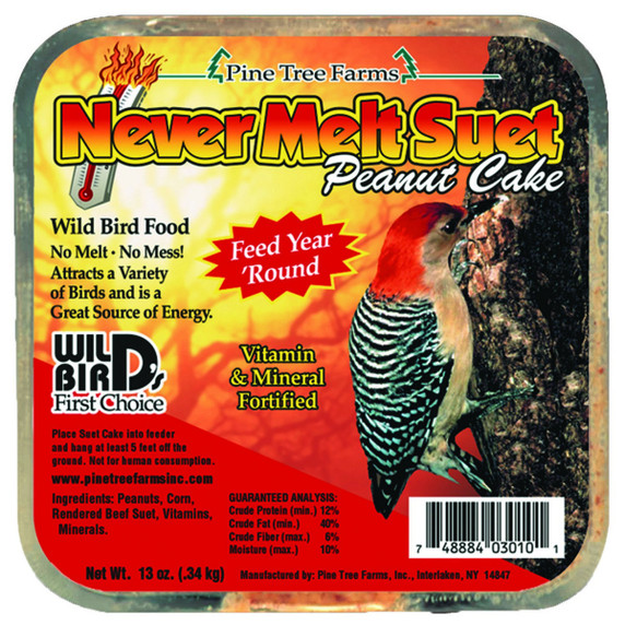 NEVER MELT HOT PEPPER SUET: SINGLE SUET CAKE