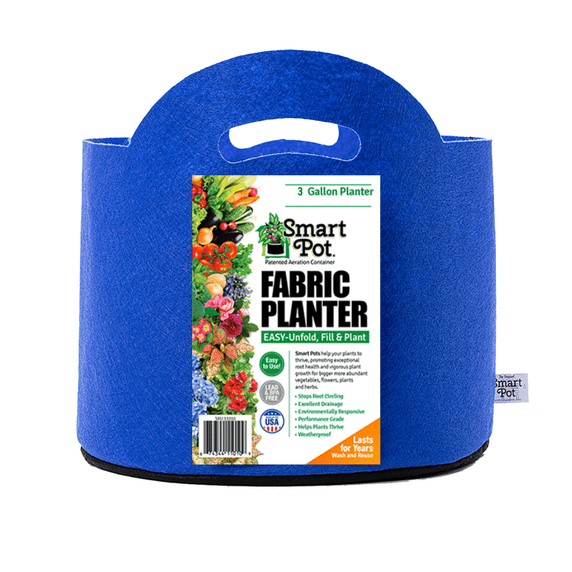 Smart Pot Planter (3 Gal, Berry Blue With Handles) Smart Pot Planter (3 Gal, Berry Blue With Handles)