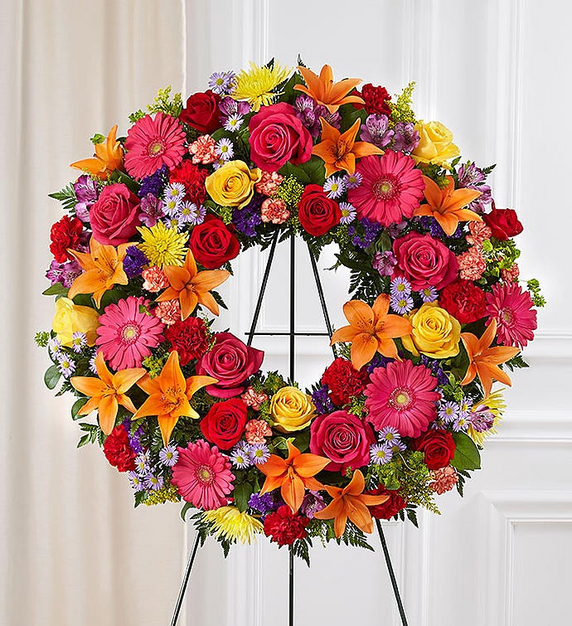 Serene Blessings Standing Wreath