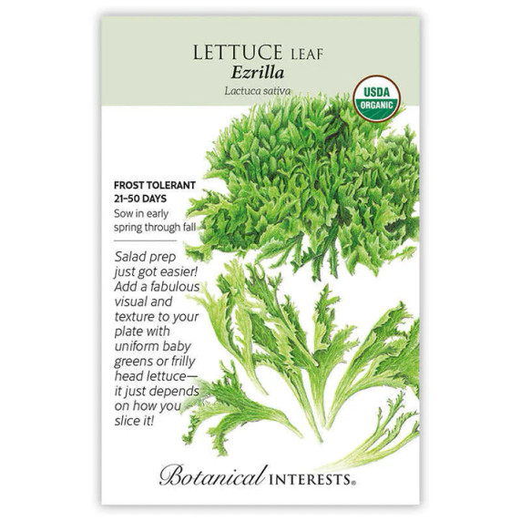 Lettuce Seeds, Easyleaf Ezrilla, Organic