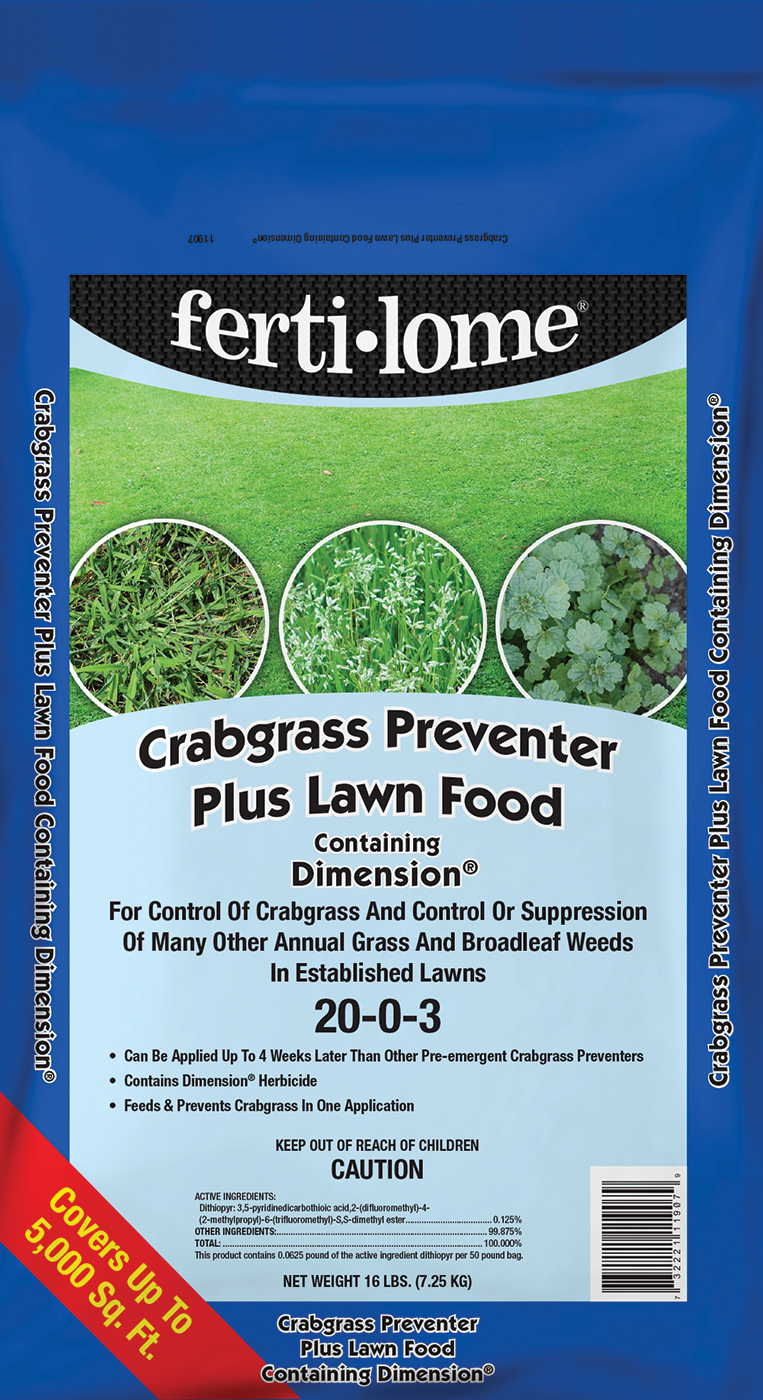 ferti·lome® Crabgrass Preventer Plus Lawn food with Dimension® - 16lb - Granules