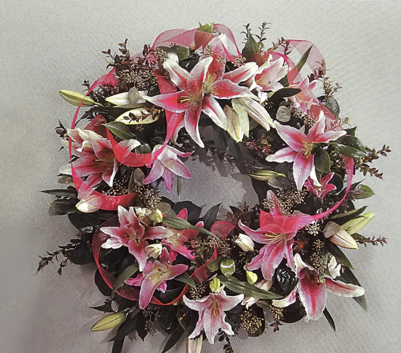 In Comfort and Peace Standing Wreath