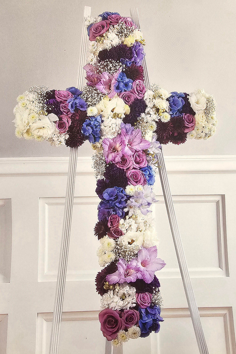 Lavender Grace Standing Cross