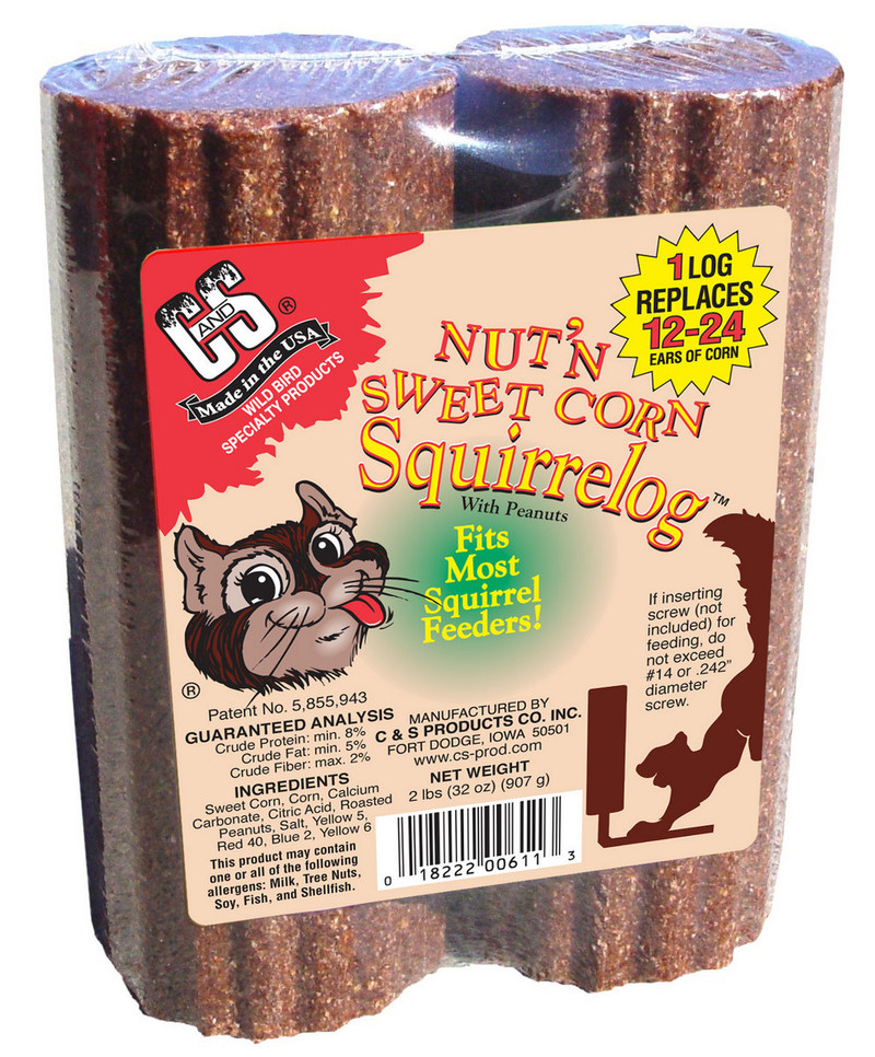 Squirrel Log Nut & Sweet Corn