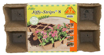 Jiffy Peat Strips (4 Strips, 36 Pots Total)