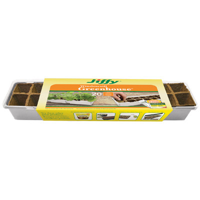 Jiffy Windowsill Greenhouse (20 Peat Strips)
