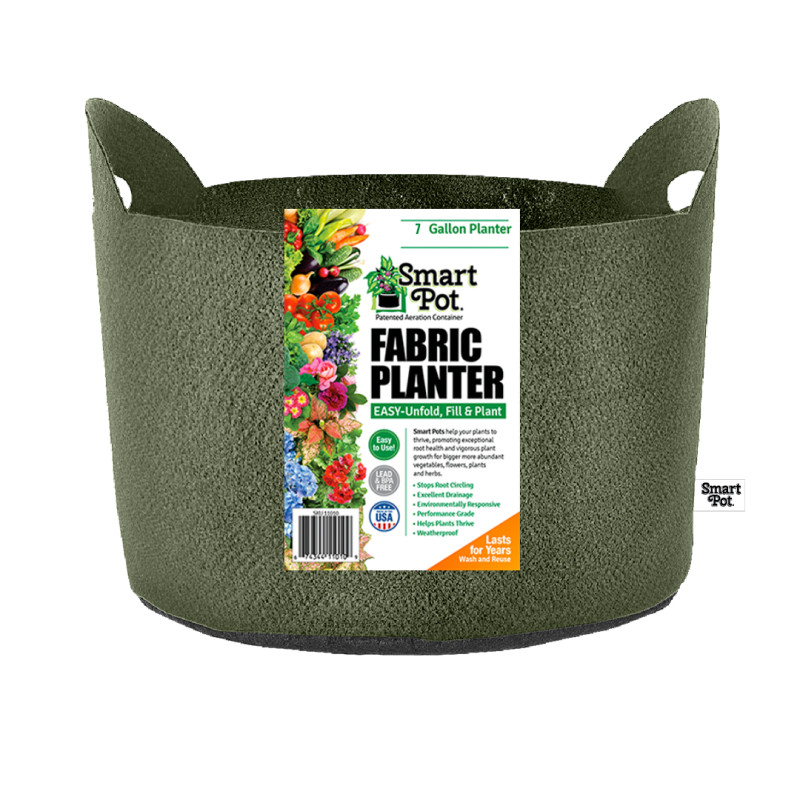 Smart Pot Planter (7 Gal, Forest Green With Handles)