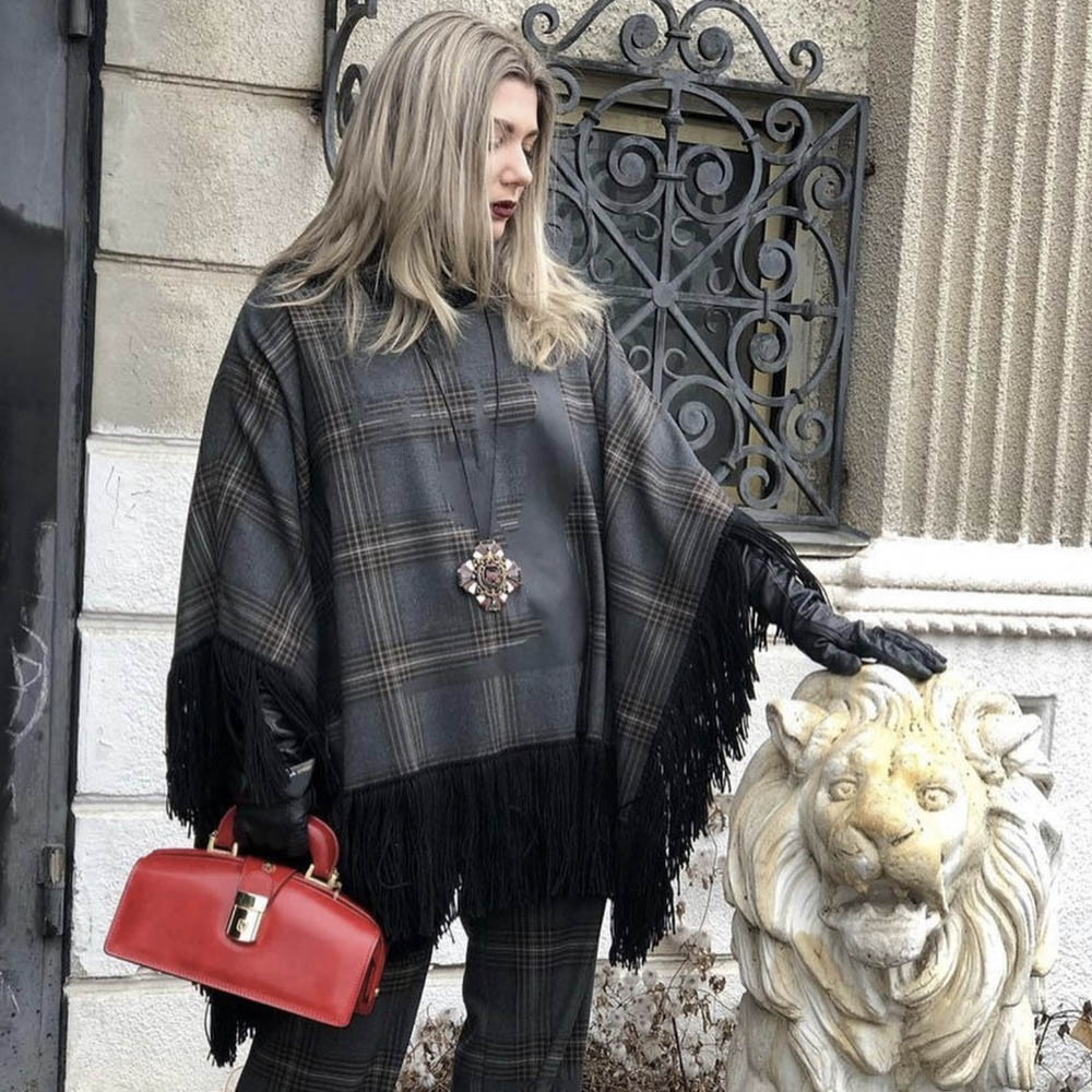 Pratesi Brunelleschi Radica Leather Handbag