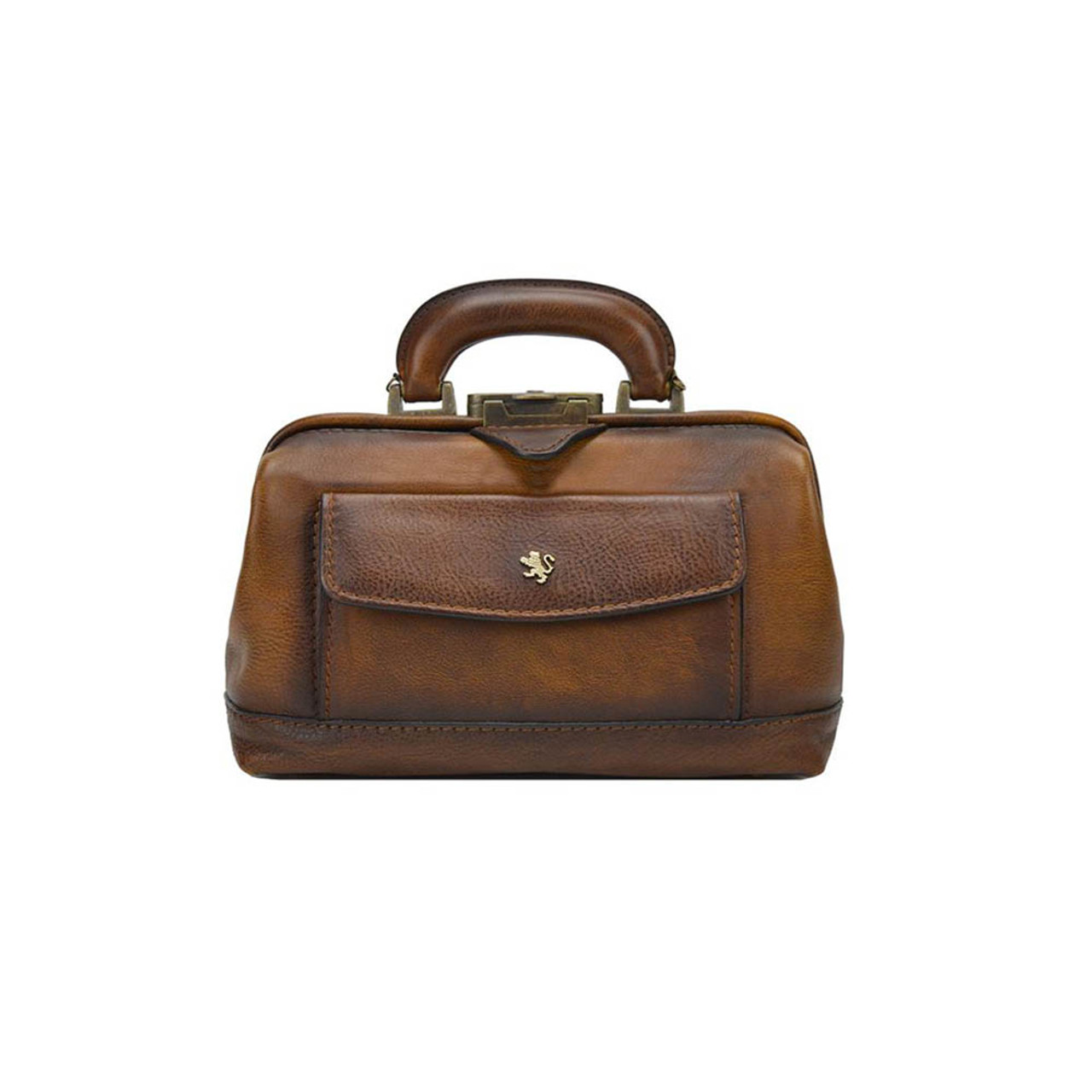 Chocolate brown crocodile skin box purse double handle – Vintage Carwen