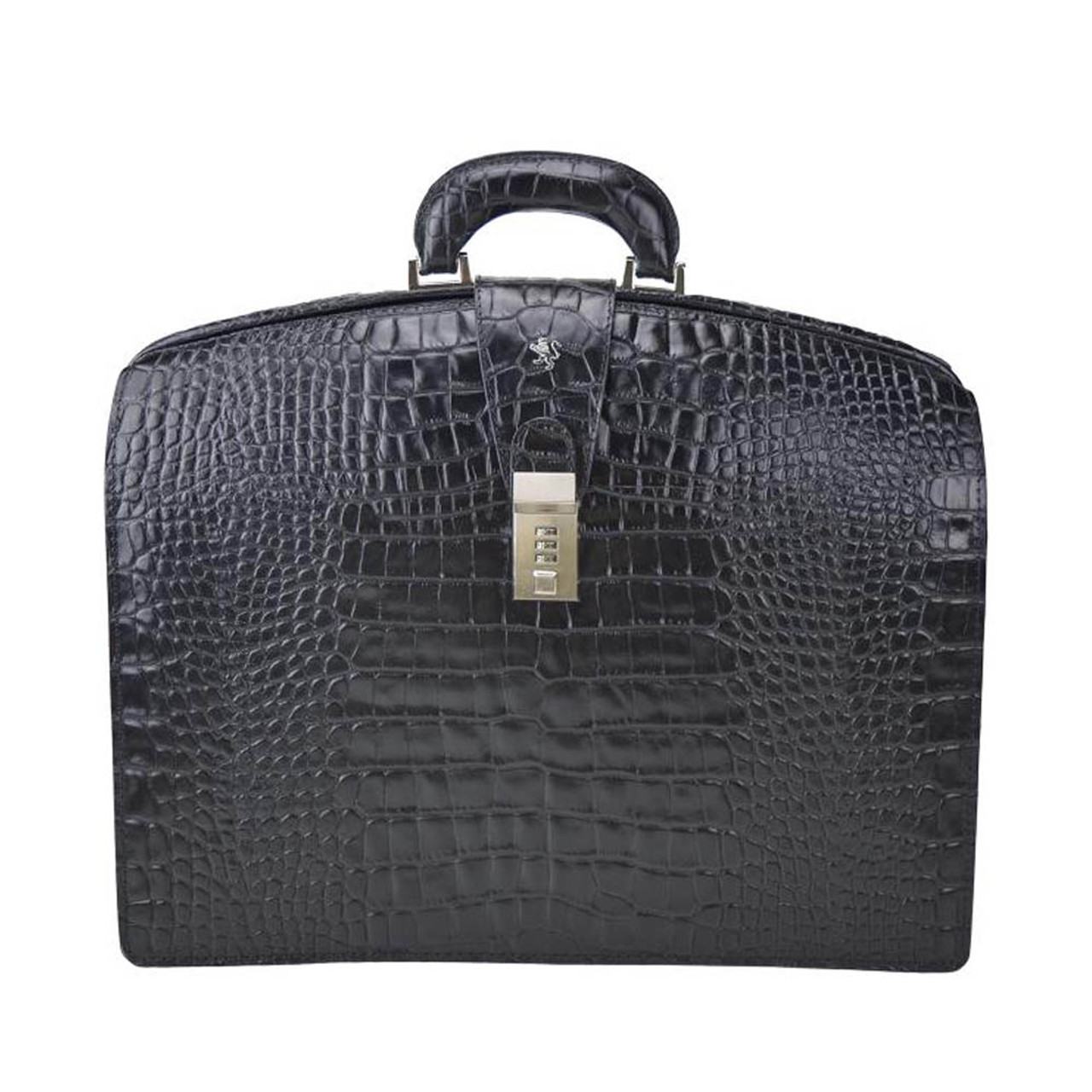 Pratesi Brunelleschi Croc Printed Leather Briefcase - Attavanti