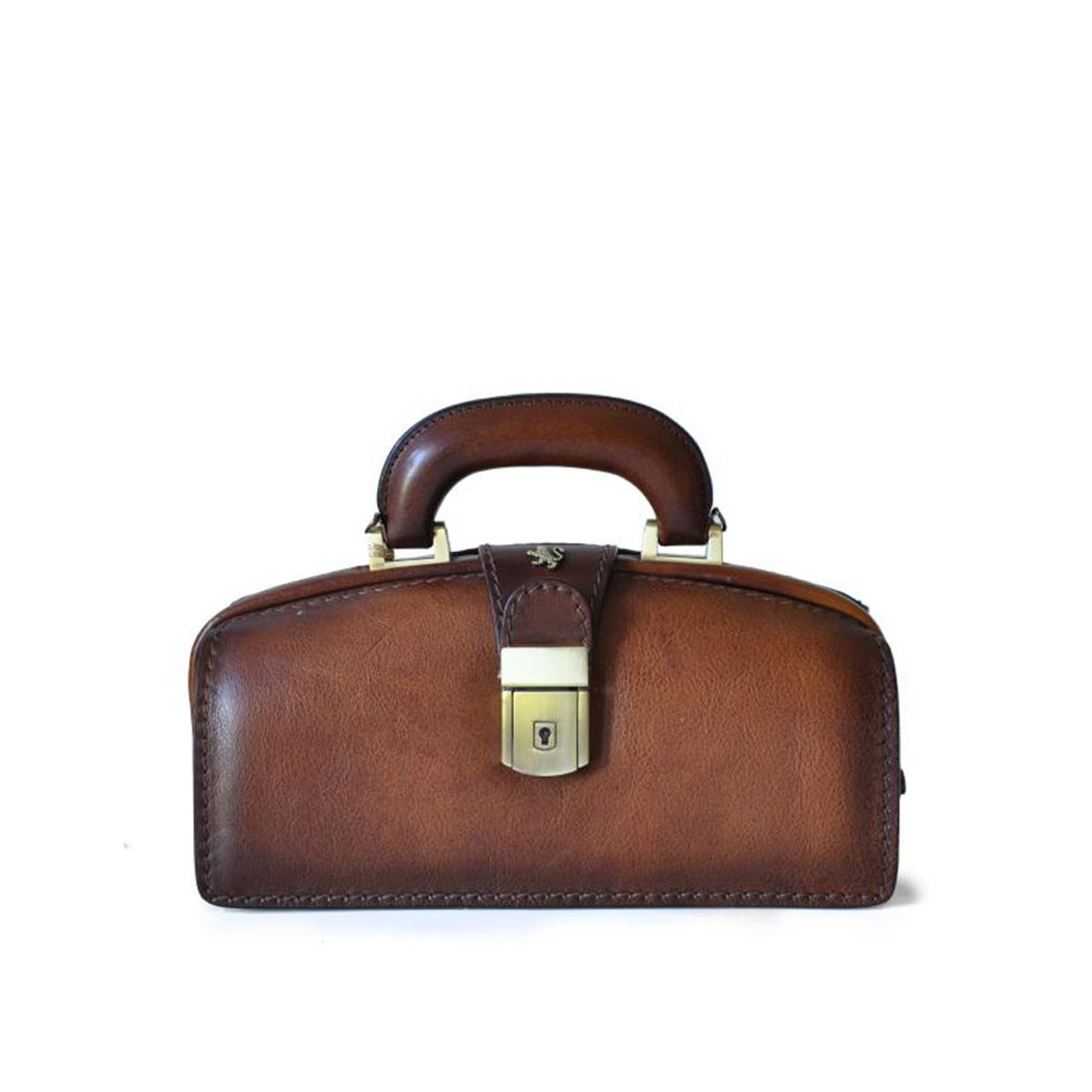 Pratesi Aged Leather Doctor's Handbag
