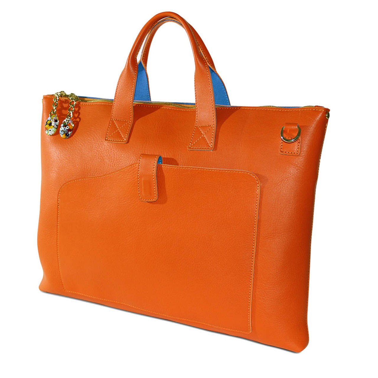 Vegan Leather Birkin-Inspired Handbag with Scarf