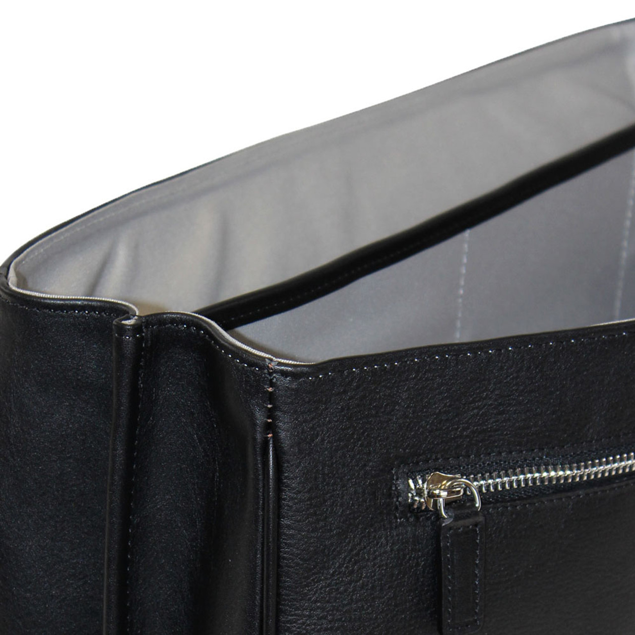 Terrida Italian Leather Flap Over Briefcase