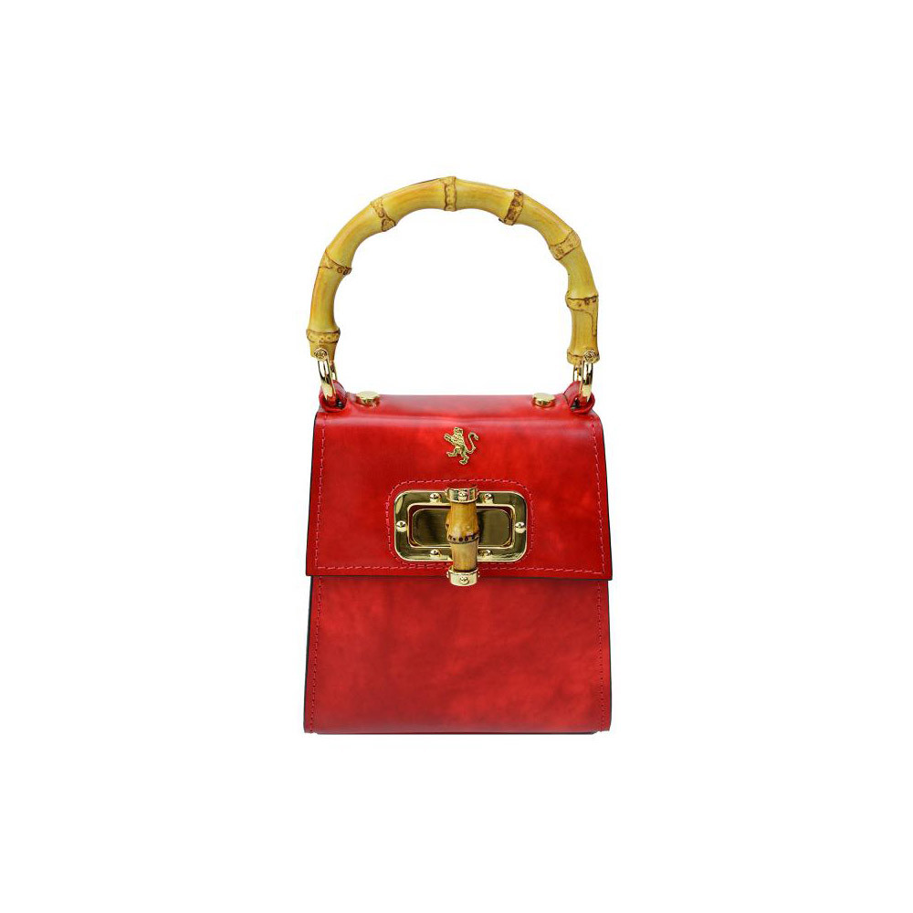 Pratesi Luci Italian Leather Compact Bambu Grab Bag