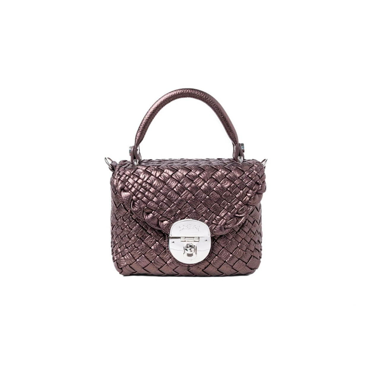 POOPY BLURRED LEATHER HANDBAG 値下げ交渉可能 2WAY CRASH FAKE LEATHER SKIRT