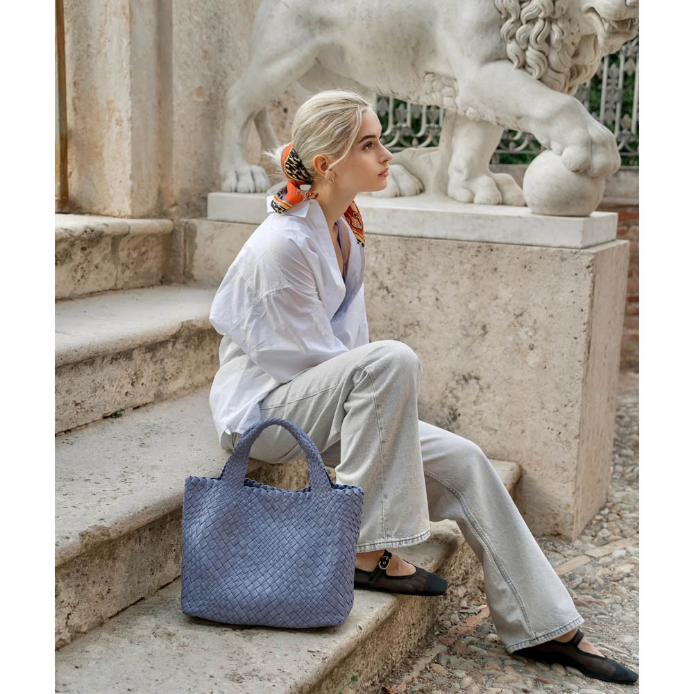 Ghibli Woven Leather Medium Grab Bag