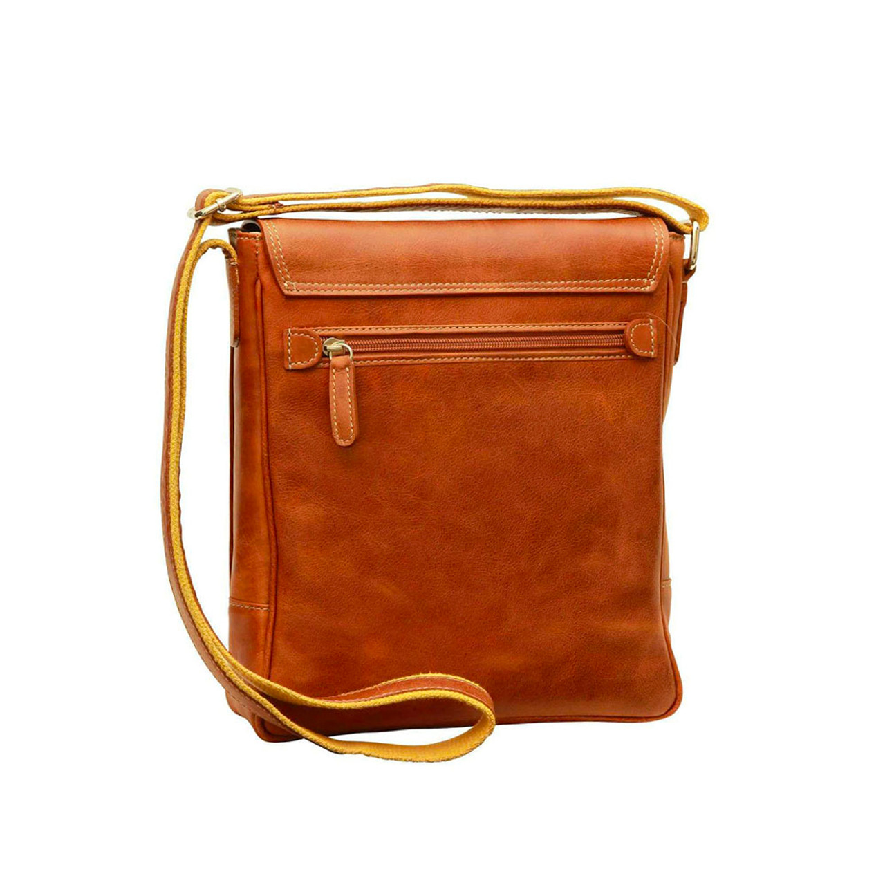 Old Angler Classic Leather iPad Messenger Bag