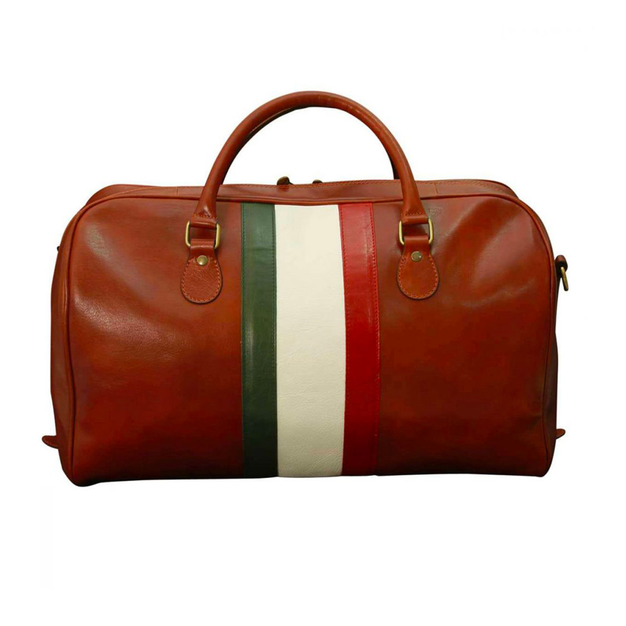 tan leather holdall