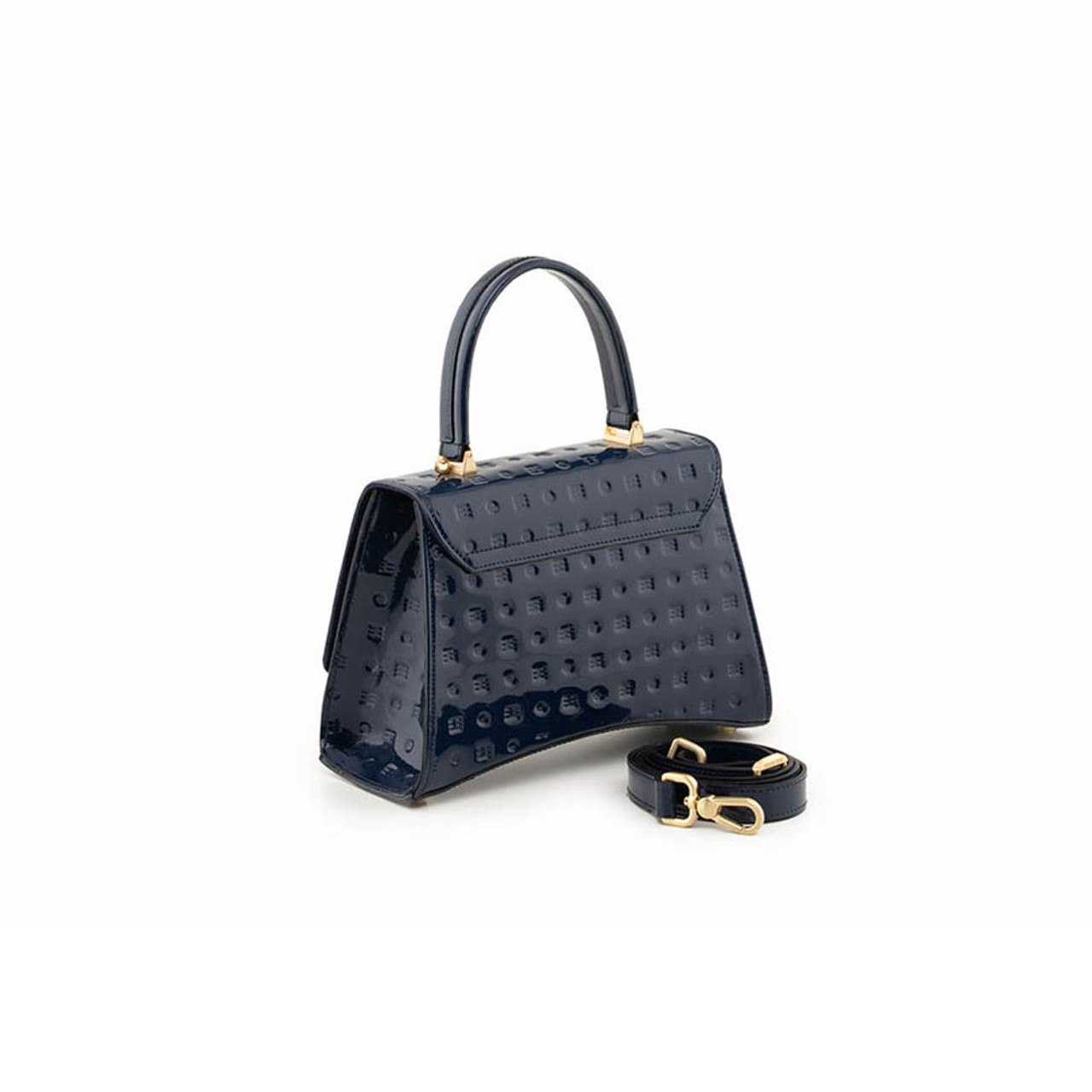 Arcadia Arco Medium Patent Leather Grab Bag