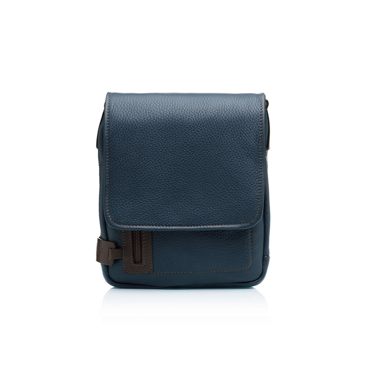 Briefcase in blue mountain/buddha – Tutela Handbags