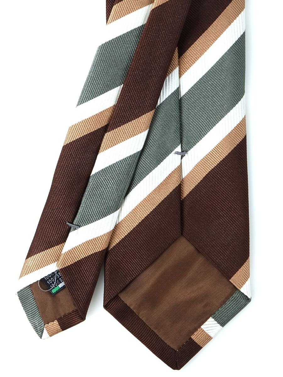 Zaza Ofelia Stripe Italian Handmade Woven Silk Tie