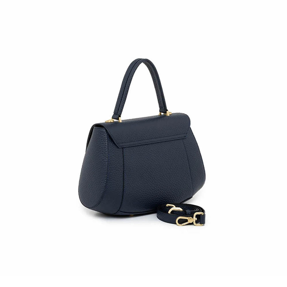 Arcadia Bernadette Pebble Leather Grab Handbag