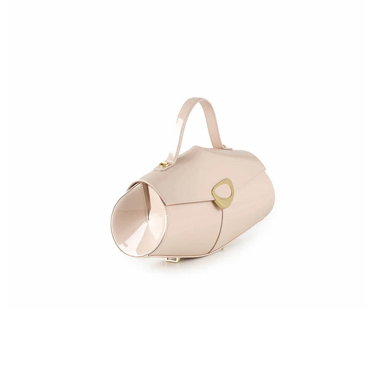 パンドラ　ハコカリボディ　LP86 Arcadia Calipso Top Handled Patent Leather Handbag