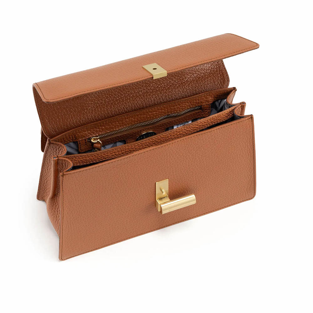 Arcadia Teti Top Handled Leather Grab Handbag
