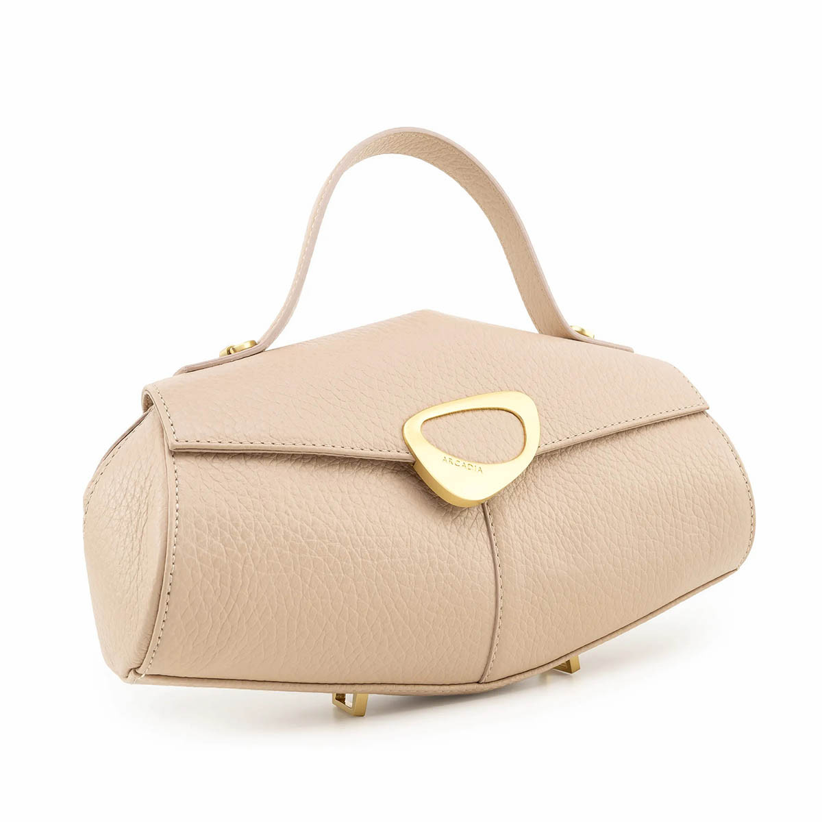 Arcadia Calipso Top Handled Leather Compact Handbag