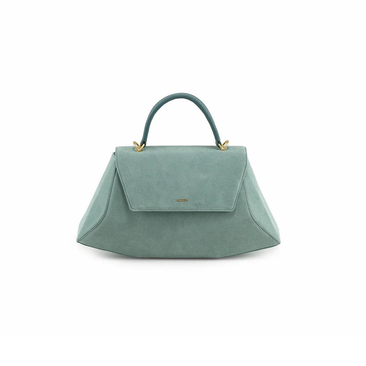 Arcadia Siren Large Top Handled Suede Leather Handbag
