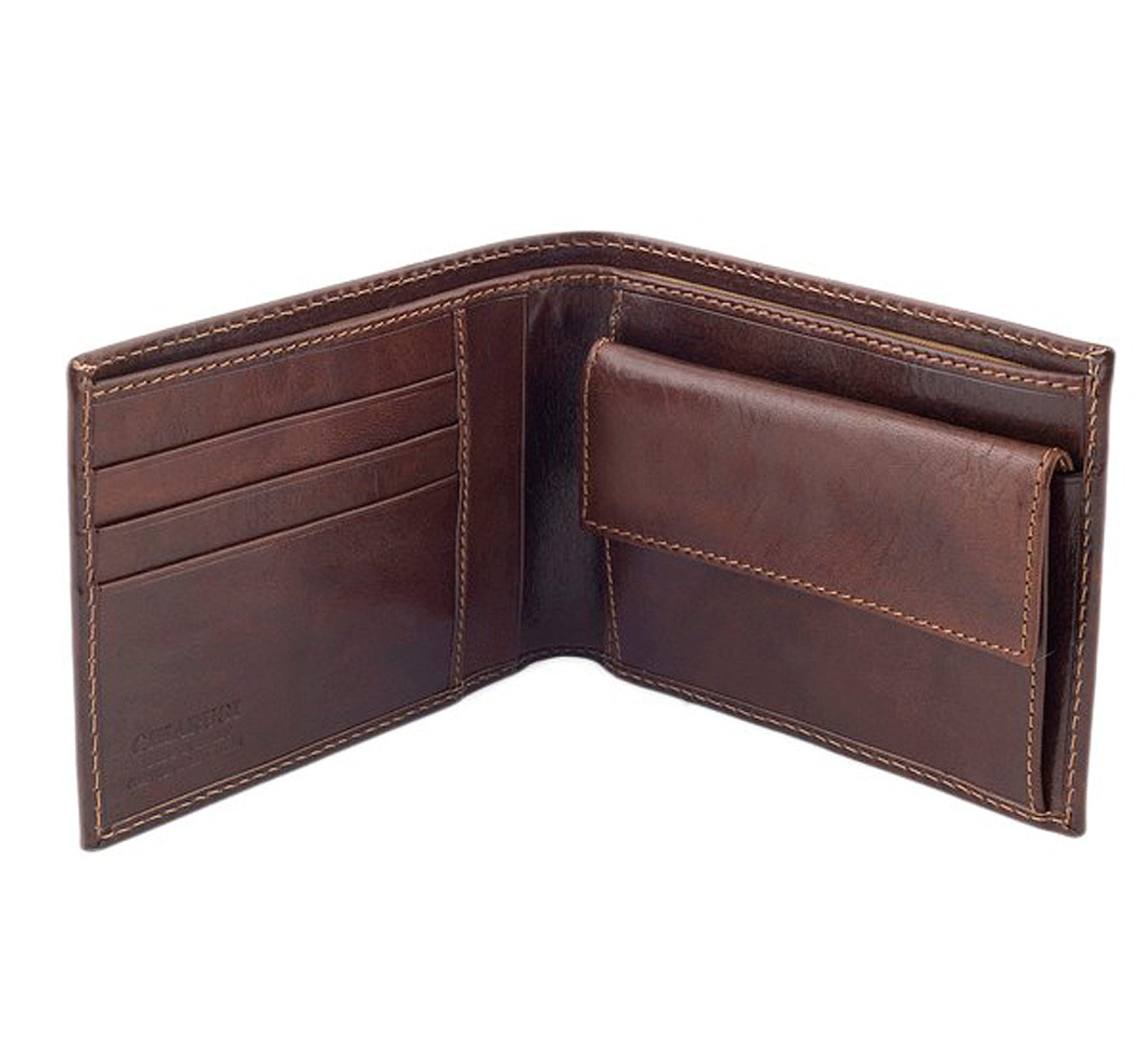 Chiarugi Bi-Fold Purse Wallet with Coin Compartment