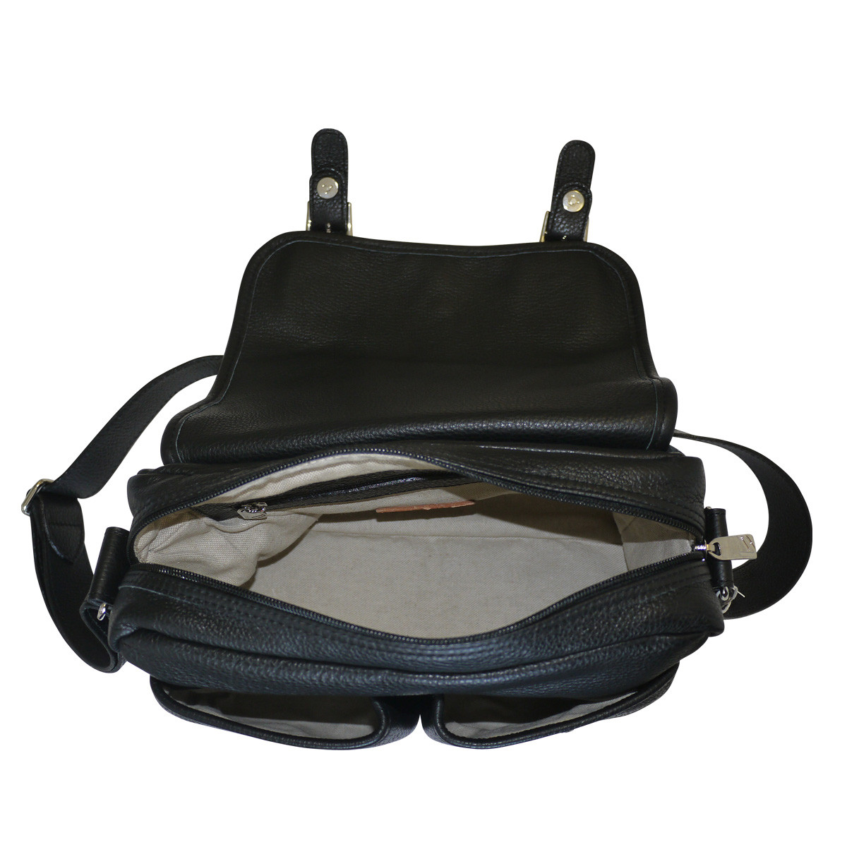 Bonfanti Doppio Designer Italian Leather Satchel Bag