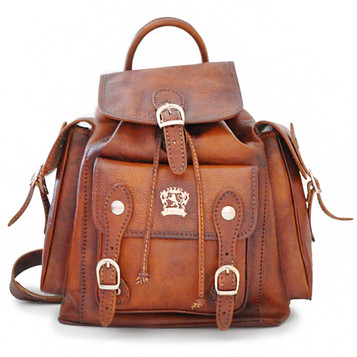 Pratesi Montalbano Italian Leather Backpack - Brown