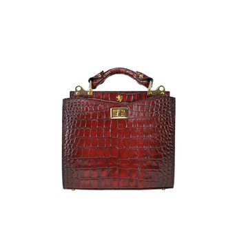 Pratesi Anna Marie Luisa de' Medici Croc Leather Grab Bag