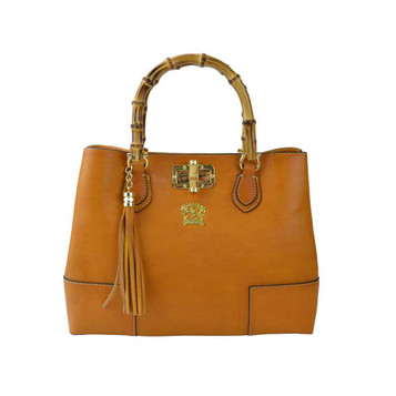 pratesi  バッグ Pratesi Bambu Croc Print Leather Tote Handbag