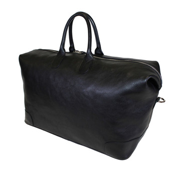 Terrida Marco Luxury Italian Leather Holdall - Black