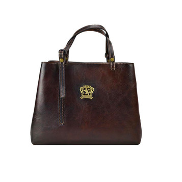 Pratesi Camperio Medium Aged Leather Tote Grab Bag