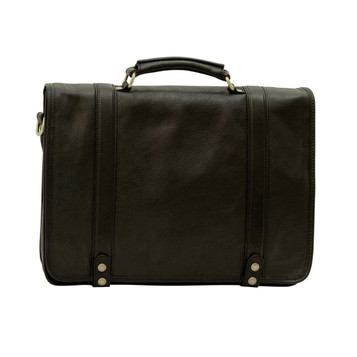 Old Angler Collections Leather Flap Over Briefcase