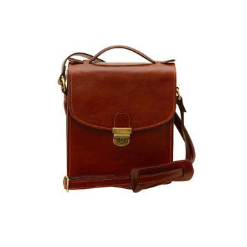 Old Angler Classica Compact Satchel Cross-Body Bag Brown