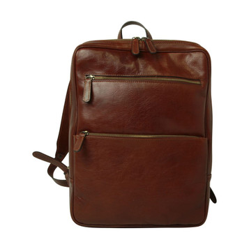 Old Angler Zip Leather Backpack