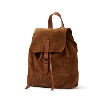 Dust Suede And Leather Small Backpack